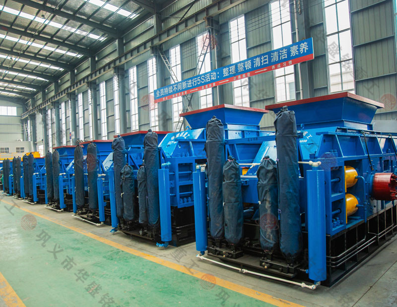 石英砂專用1510型對輥制砂機，出料1-5mm粒型規整穩定